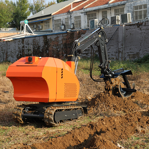 Mini excavadora de batería de litio personalizada 1000kg Mini excavadora eléctrica con Control remoto 1ton a la venta - Product Image 1