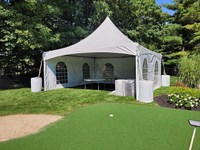 Carpa de Techo Alto de 20x20 pies, Impermeable y Resistente a la Intemperie, para Bodas, Fiestas, Festivales y Exposiciones