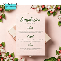 Carte d'invitation personnalisée en carton imprimée numériquement pour mariage avec enveloppes, cartes RSVP et possibilité de pelliculage.