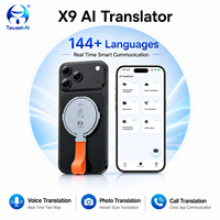 Interprète AI bidirectionnel TeWeekAI X9, 146 langues, traduction vocale et photo instantanée, hors ligne/en ligne, portable, verre trempé TFT