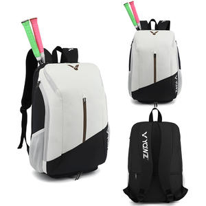 Sac à dos d'entraînement multisports Pickleball Cricket américain Tennis Paddle Badminton Ball Net Compartiment à chaussures Fabriqué en nylon durable - Product Image 1