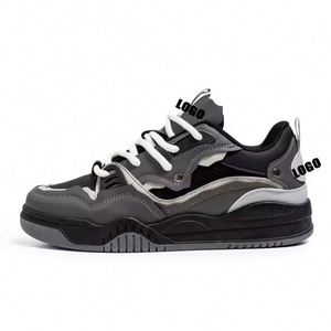 2026 Men's Customizable Fashion Style Sneakers Breathable Flat Skateboarding Casual <b>Shoes</b> for Men Hot Sale Chunky Soled Walking - Product Image 2