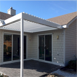 Bâche de <span class=keywords><strong>Pergola</strong></span> étanche motorisée en aluminium, couverture pour pare-soleil, gazébo électrique avec moulages, nouveauté - Product Image 4