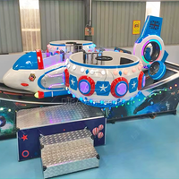 Manège UFO Volant Économique pour Parc d'Attractions Extérieur en Acier Inoxydable, Jeux pour Enfants, 13 Places, Mini-Voie Rapide Rotative en Forme de Nasauteur