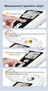 Rifrattometro Digitale di Precisione 0-55% Brix 0.2% per Misurare la Dolcezza di Frutta e Alimenti - Product Image 3