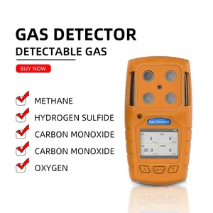 Safewill Multi Gas Detector OEM Medidor de prueba Monitor CO H2S O2 CH4 4 en 1 Multi Gas Analyzer LPG Detector de gas Alarma