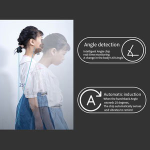 Bretelles réglables Smart Vibration Reminder Upper <span class=keywords><strong>Back</strong></span> Braces Correct Assis Debout Correcteur de posture orthèse pour hommes et femmes - Product Image 2