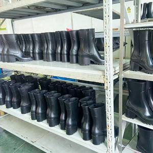 Pabrik OEM/ODM Grosir Saja Kustomisasi Merek Sendiri Sepatu <span class=keywords><strong>Boots</strong></span> Hak Tinggi Wanita Anti Air Model London dengan Ritsleting - Product Image 4