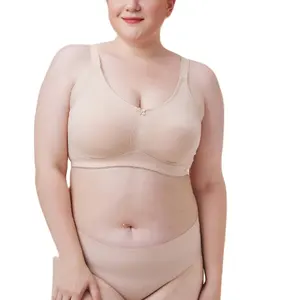 حمالة صدر اصطناعية لاسلكية تنفس كوب كامل عارية سيليكون جيوب الثدي السيدات حمالة صدر