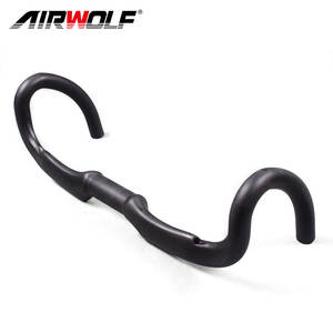 400/420/440mm noir carbone vélo de route guidon vélo barres de chute 31.8 cyclisme guidon Dropbars - Product Image 2