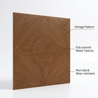 Carreaux de sol en céramique imitation bois vintage français - Design Versailles 800x800mm 10mm d'épaisseur - Carreaux antidérapants et résistants à l'usure