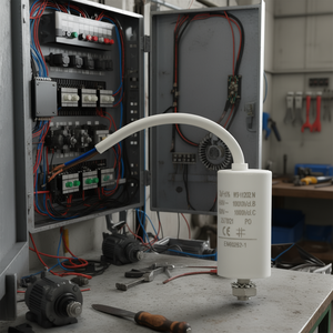 Condensateur à film 2,0 µF 450 V avec câble pour applications de démarrage de moteur - Product Image 3