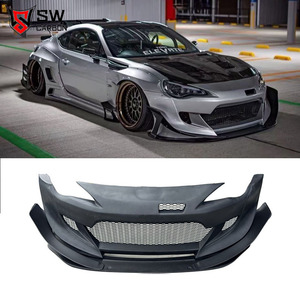 Pare-chocs avant Style SW pour <span class=keywords><strong>Toyota</strong></span> GT86 2013 - <span class=keywords><strong>2019</strong></span> pour Subaru BRZ mise à niveau Rocket Bunny Version 3.5 Kits de carrosserie larges extérieur de voiture - Product Image 1
