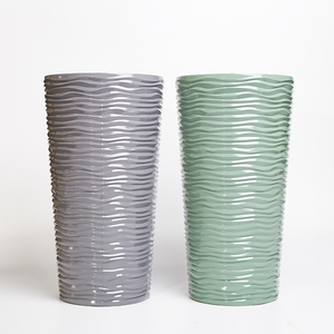 Meilleure peinture pour pots de fleurs en plastique, nouveau design, grand pot de fleurs <span class=keywords><strong>d</strong></span>'extérieur, utilisé avec des fleurs/plantes vertes, rond - Product Image 6