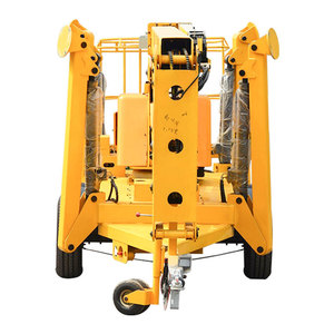 Qiyun kinglift استخدام البناء مقطورة محمولة على العنكبوت قابل للجر رافعة هيدروليكية مفصلية - Product Image 3