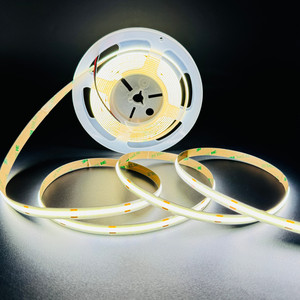 COB LED şerit işıklar yüksek yoğunluklu esnek 2700K-20000K diyot lineer kısılabilir <span class=keywords><strong>12V</strong></span> 24V 110V ev dekorasyon bakır gövde ile - Product Image 4