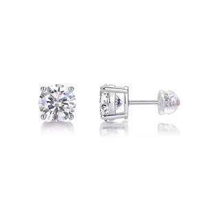 Pendientes de Moissanita de Lujo 2026ZP, Plata 925, Engaste de Cuatro Puntas, Joyería Clásica para Boda, Regalo de Aniversario - Product Image 2