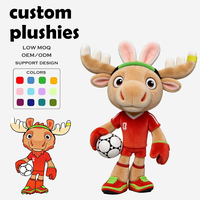 JRA Faible MOQ Créez Votre Propre Peluche Personnalisée, Adorables Animaux en Peluche Dragon Personnalisables, Jouet en Peluche Cochon Personnalisable en Coton
