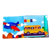 Livre en tissu souple pour enfants, jouet éducatif, impression personnalisée, vente en gros d'usine
