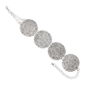 Pulsera con borla <span class=keywords><strong>de</strong></span> moneda para mujer, brazalete único turco, gitano, joyería Bohemia para mujer y Niña - Product Image 2