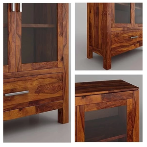 Mueble de Cocina Jodhpuri Woods Hepburn con Acabado Miel, Armario de Almacenamiento de Madera Maciza, Mueble para TV Tradicional, Elegante y Duradero para el Hogar - Product Image 3