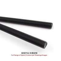 Barre filetée en acier oxydé noir, grade 12.9 DIN975, ultra haute résistance, pour structure en acier, vente en gros Yunnan Kunming