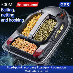 <span class=keywords><strong>Bateau</strong></span> à appâts de pêche télécommandé GPS HJ817 2025 amélioré, capacité de charge de 3,5 kg, détecteur de poissons, noir, 61x34x28 cm, pêche à la <span class=keywords><strong>carpe</strong></span> - Product Image 2