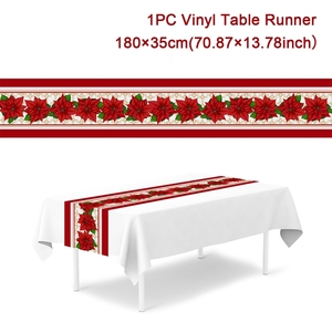 <span class=keywords><strong>Runner</strong></span> da tavola natalizio all'ingrosso 35*180cm <span class=keywords><strong>Runner</strong></span> da tavolo in poliestere rosso <span class=keywords><strong>natale</strong></span> cucina tavolo da pranzo <span class=keywords><strong>Runner</strong></span> decorazione natalizia - Product Image 2