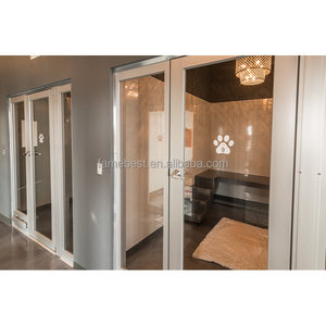 Box <span class=keywords><strong>per</strong></span> <span class=keywords><strong>Cani</strong></span> da Interno con Porta in Vetro Temperato e Ventilazione in Acciaio Inox 304 <span class=keywords><strong>per</strong></span> Resort e Pensioni <span class=keywords><strong>per</strong></span> Animali - Product Image 1