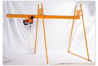 Nouvelle grue de chantier compacte et portable à montage sur toit, à alimentation électrique, avec câble de levage en métal