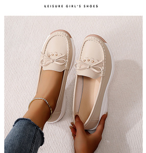 Mocasines <span class=keywords><strong>de</strong></span> PU <span class=keywords><strong>para</strong></span> <span class=keywords><strong>Mujer</strong></span>, Zapatos Planos, Transpirables, Antideslizantes, Punta Cerrada, Casuales <span class=keywords><strong>de</strong></span> Oficina, Zapatos <span class=keywords><strong>de</strong></span> Plataforma <span class=keywords><strong>para</strong></span> <span class=keywords><strong>Caminar</strong></span>, Personalizables - Product Image 5