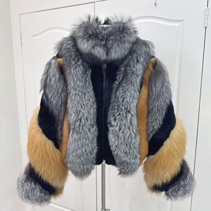 Nhà sản xuất RX Furs bán buôn áo khoác lông thỏ thời trang mới dành cho nữ, áo khoác lông cáo bạc thật sang trọng bán chạy nhất, áo khoác lông cáo đỏ tự nhiên - Product Image 3