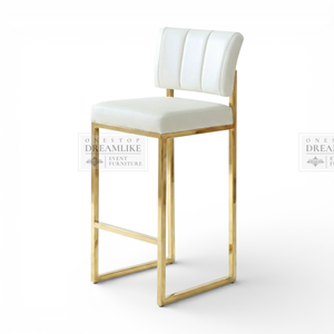 <span class=keywords><strong>Tabouret</strong></span> <span class=keywords><strong>de</strong></span> <span class=keywords><strong>bar</strong></span> moderne en velours carré et acier inoxydable argenté avec dossier bas pour hôtel et usage extérieur - Product Image 1