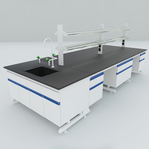 C-khung phòng thí nghiệm đồ nội thất bàn làm việc giá với tủ treo thiết kế đặc biệt dễ dàng làm sạch thiết kế phòng thí nghiệm - Product Image 2