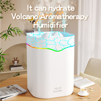 Flamme de volcan 2000ml USB diffuseur d'arôme usine nouveau Style veilleuse humidificateur à brume fraîche effet de feu coloré pour les grandes pièces