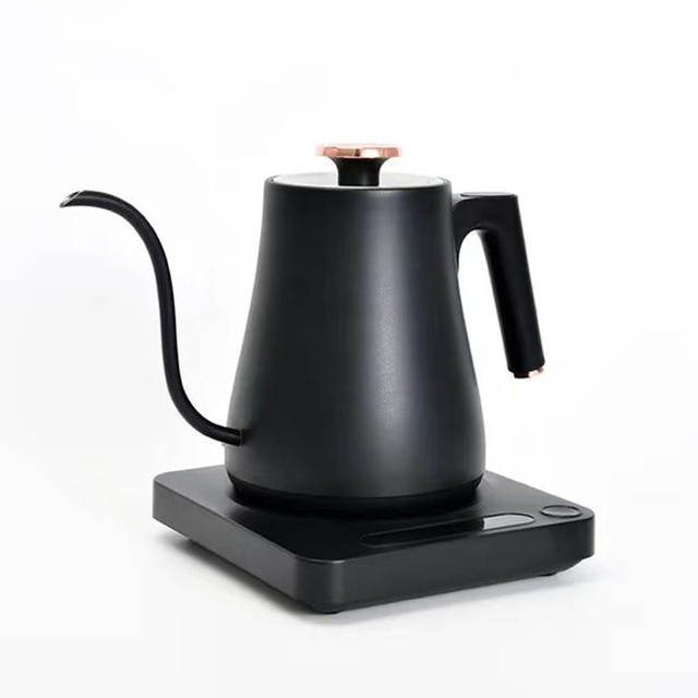 Stainless Steel Electric Gooseneck Coffee Drip Kettle with Digital Temperature Control and Keep Warm Function for Household Use