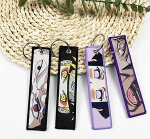 Porte-clés en tissu personnalisé avec broderie sur mesure pour cadeaux promotionnels, vente en gros de mode - Product Image 4