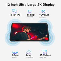 Tablet de 12 Pulgadas con Android 15, Resolución de 1280x800, Pantalla Táctil IPS, Batería de 6000 mAh, 12 GB de ROM, 512 GB de RAM, Tablet Octa-Core