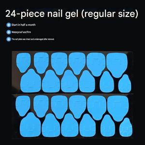 Pegatinas de Gel <span class=keywords><strong>para</strong></span> <span class=keywords><strong>Uñas</strong></span> Ultrafinas de Color Azul, Adhesivo Fuerte a Prueba de Agua <span class=keywords><strong>para</strong></span> <span class=keywords><strong>Uñas</strong></span> Postizas, Duran hasta 10 Días - Product Image 5