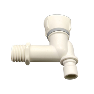 2026 Newly Single Cold Abs PP Health DN15 White Bibcock Plastic Water Faucet for Basin - Product Image 2