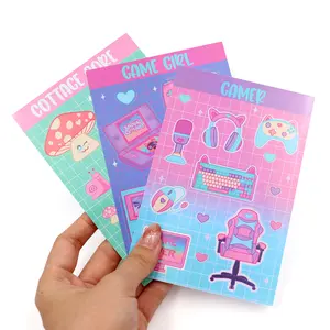 Adhesive Custom Water proof Sticker Werbe journal Aufkleber Kiss Cut Sticker Sheet Printing