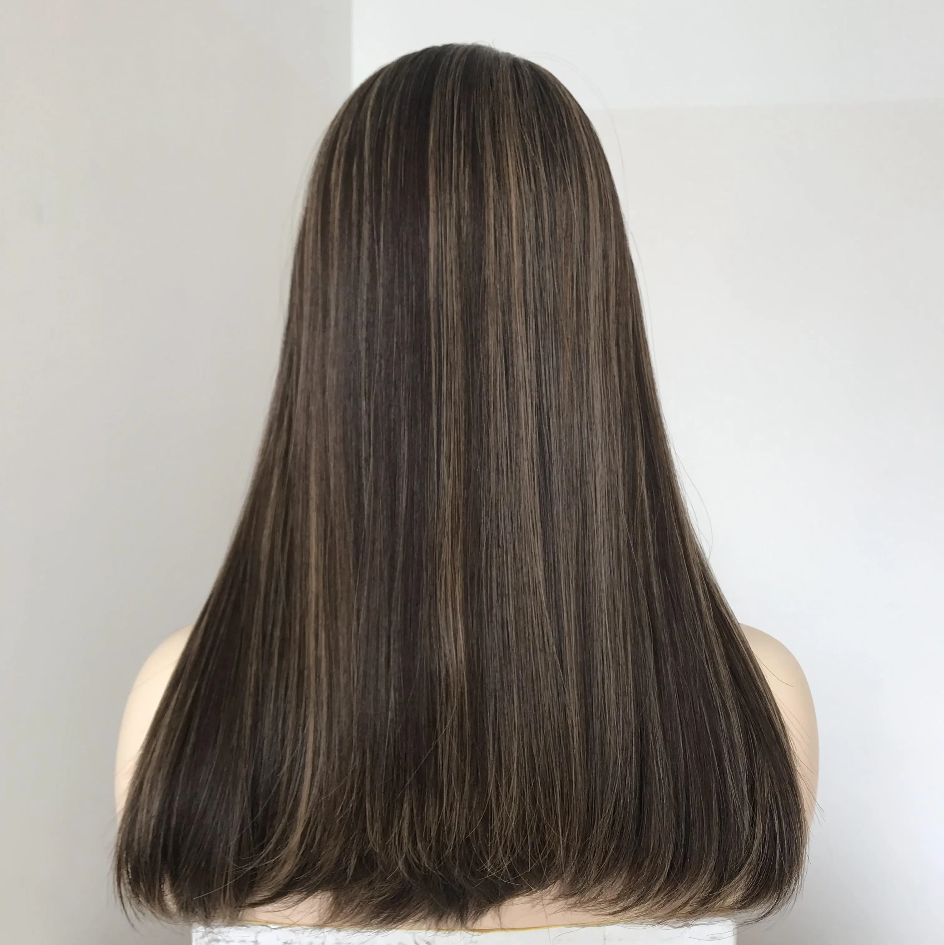 LX128 Qingdao Factory 100% Virgin Unprocessed European Hair Layers Blonde Silk Top Jewish Kosher Wig