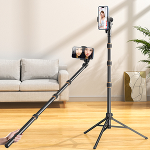Support universel robuste en alliage d'aluminium, pliable, étanche, pour extérieur, avec vis 1/4, pour <span class=keywords><strong>smartphone</strong></span> et caméra d'action, bâton de selfie portable - Product Image 5