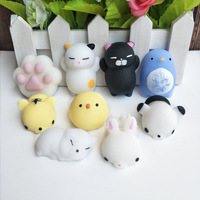 Jouets en capsule souple personnalisés OEM, animaux, licorne, chat, mode, extensibles, anti-stress, kawaii, mochi, squishy, en silicone PVC