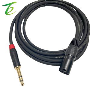 สายไมโครโฟนแบบ XLR บาลานซ์ 1/4 นิ้ว รองรับไฟ 48V สำหรับมิกเซอร์ Cannon TRS ขนาด 6.5/6.35 มม. - Product Image 4