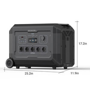 โรงงานขายส่งแบตเตอรี่สำหรับใช้ในบ้าน 3072Wh เครื่องกำเนิดไฟฟ้าพกพา 3600W เครื่องกำเนิดพลังงานแสงอาทิตย์แบบพกพา 3000W Lifepo4 - Product Image 3