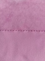 Tissu jersey texturé 100 % polyester 215 GSM en tricot chaîne, couleur unie, rose, doux et respirant, pour sweats à capuche, sweat-shirts et vêtements de sport
