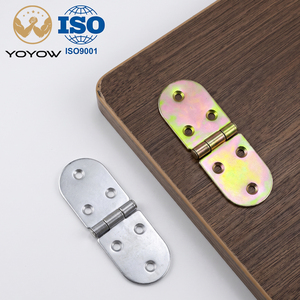Semi Circular Waist Flap Hinge 180 Degree Flip Top Concealed <b>Fold</b> Hinge For Dining Picnic <b>Table</b> Shoe Cabinet Wooden - Product Image 1