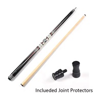 Queue de billard de 57 pouces, 19 oz, 1/2, pour billard et pool, en bois d'érable de qualité supérieure avec joint en acier inoxydable