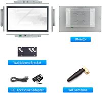 Moniteur tactile de 23,8 pouces avec écran en verre anti-explosion de classe 7 et fréquence de rafraîchissement de 60 Hz, système d'exploitation Android 14, processeur RK3576